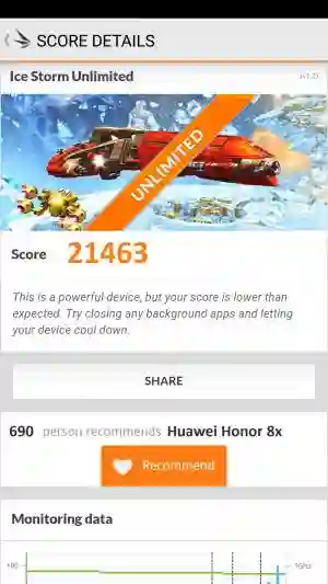 Huawei Honor 8x 3DMark 