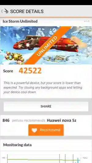 Huawei nova 5z 3DMark 