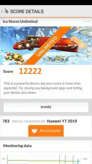 Huawei Y7 2019 3DMark 