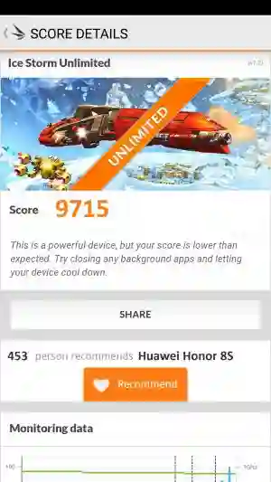 Huawei Honor 8S 3DMark 