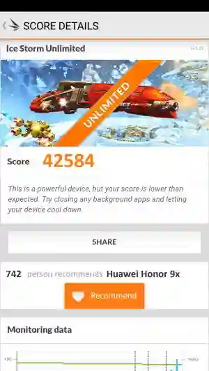 Huawei Honor 9x 3DMark 