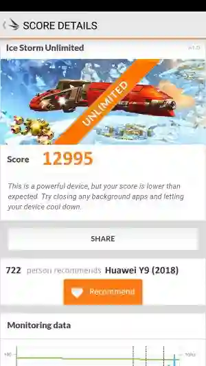 Huawei Y9 (2018) 3DMark 