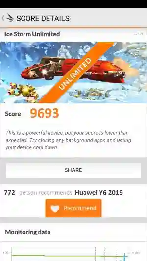 Huawei Y6 2019 3DMark 